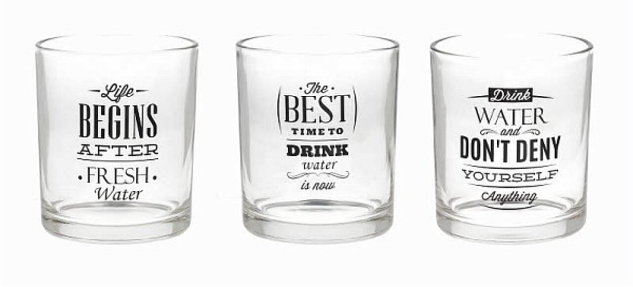 Set 3 pahare, Tognana, Let's party, 300 ml, sticla, transparent - imagine 3